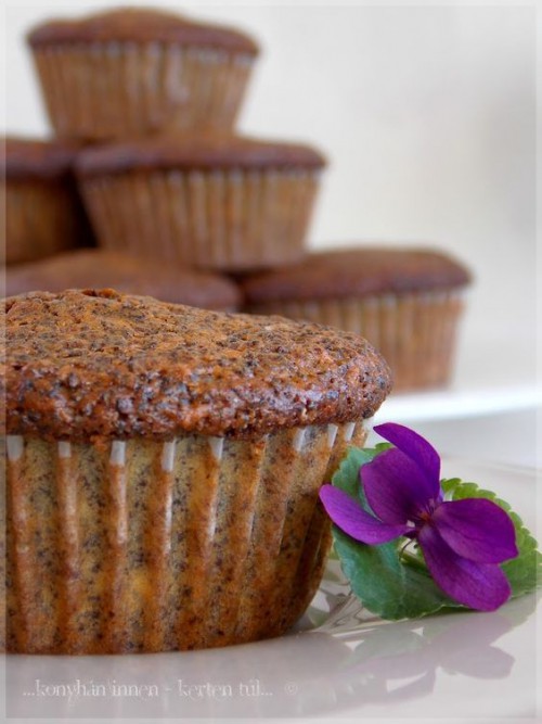 Paelo: Almás - mákos muffin